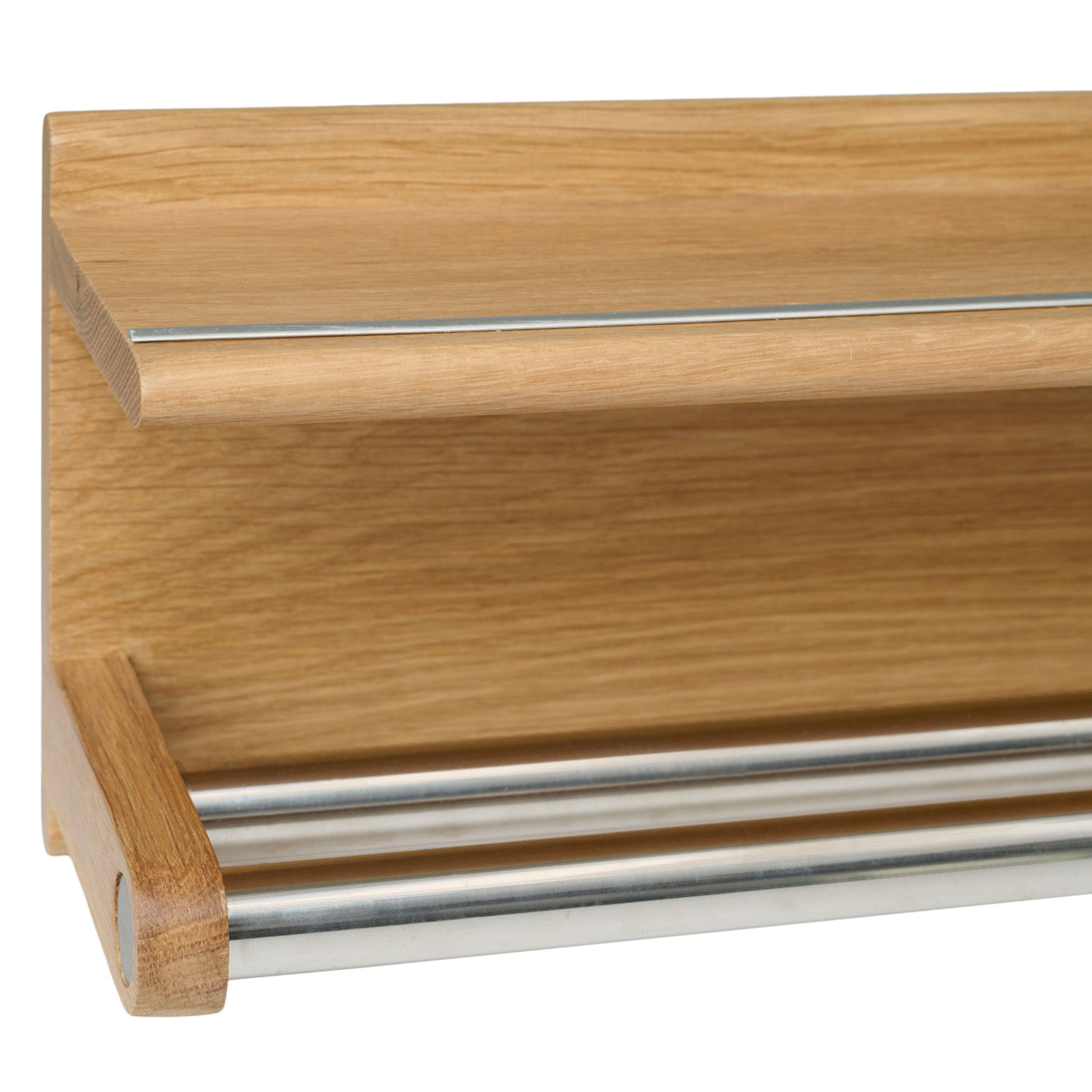 Wood II håndklædeholder i FSC certificeret egetræ, L75 cm